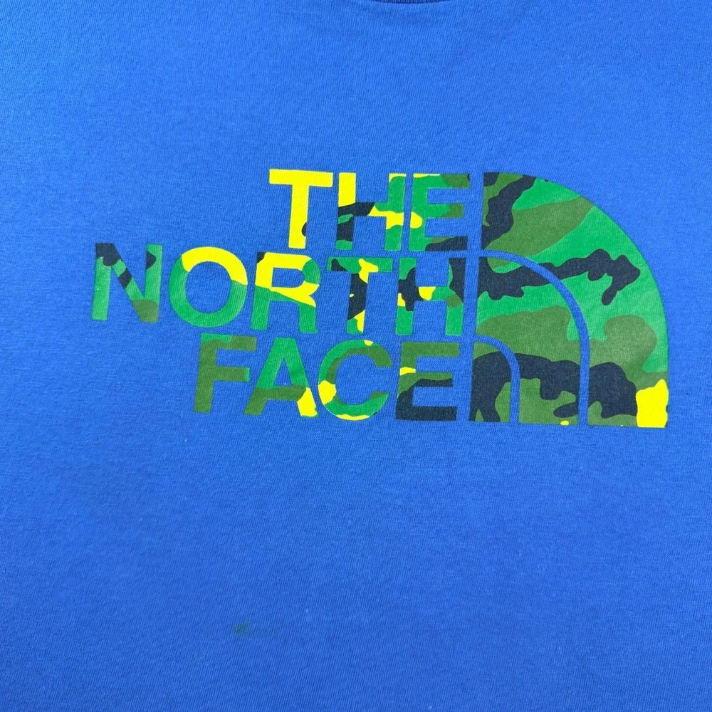 The North Face Mens Blue Camo Logo Graphic‎ T-Shirt XL